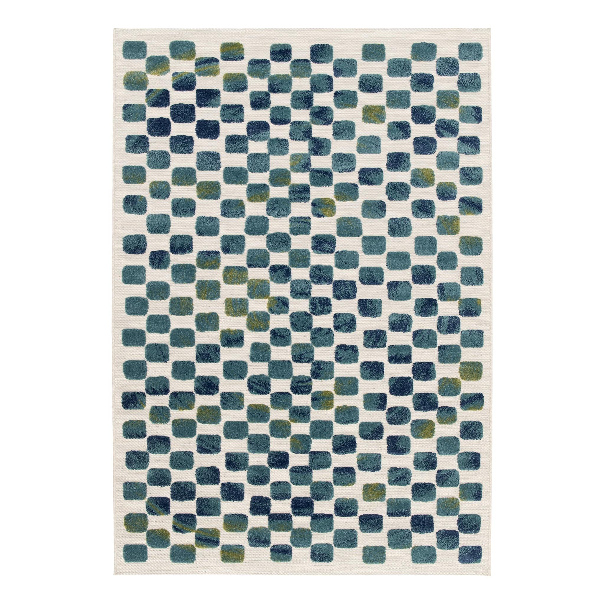 AFK Living vloerkleed Opal - voor binnen en buiten - blauw - 120 x 170