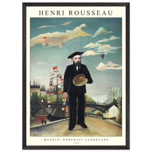 Artfulprints Poster met Lijst Henri Rousseau – Portrait landscape – 50 Artfulprints Poster met Lijst Henri Rousseau – Portrait landscape – 50