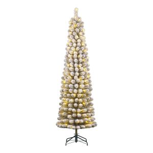 Black Box Trees Charlton Pilar kerstboom led groen frosted warm wit 12 Black Box Trees Charlton Pilar kerstboom led groen frosted warm wit 12