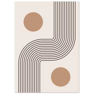 Artfulprints Poster Boho – Soft symmetry – A4 21×29.7 cm – Grijs Artfulprints Poster Boho – Soft symmetry – A4 21×29.7 cm – Grijs
