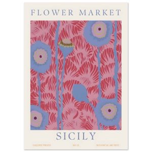 Artfulprints Flower market – Sicily poster A4 21×29.7 cm Artfulprints Flower market – Sicily poster A4 21×29.7 cm