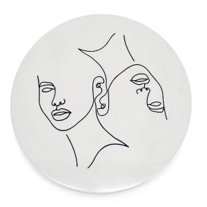 FurniLux Wanddeco Abstract klein Clay – 45x45x2 cm
