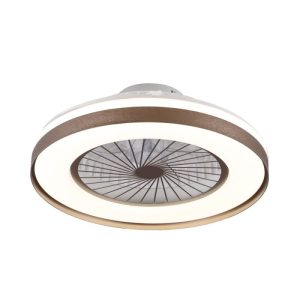CristalRecord plafondventilator Tune – 1 lichts – 59 x 19 cm – brons w CristalRecord plafondventilator Tune – 1 lichts – 59 x 19 cm – brons w