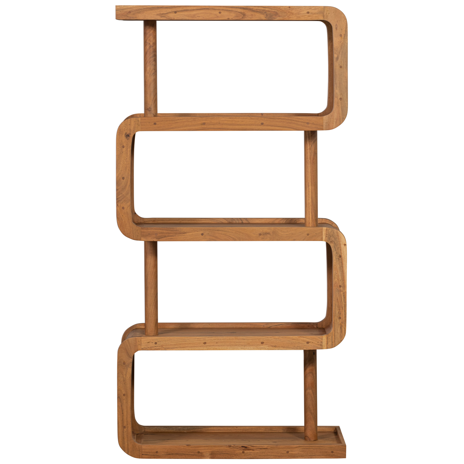 WOOOD open kast Rattle - Hout - Naturel - 160x82x40