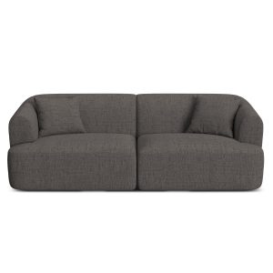 Cosmopolitan Design Modulaire bank Campi 3-zits, structurele stof grij Cosmopolitan Design Modulaire bank Campi 3-zits, structurele stof grij