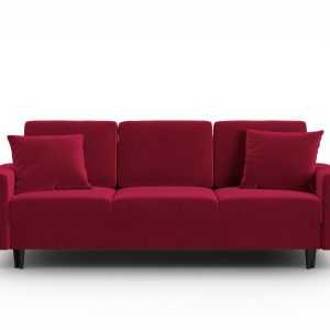 Cosmopolitan Design Slaapbank met opbergdoos Kyoto 3-zits, flueel rood Cosmopolitan Design Slaapbank met opbergdoos Kyoto 3-zits, flueel rood