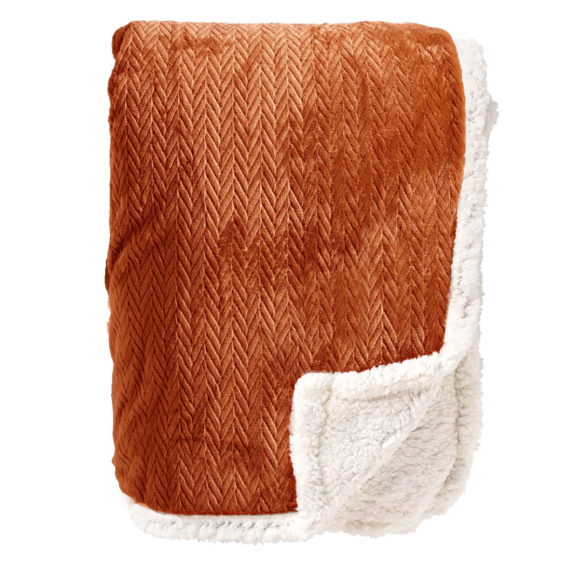 BOBBY - Plaid 150x200 cm - fleece deken met sherpa voering - Potters C