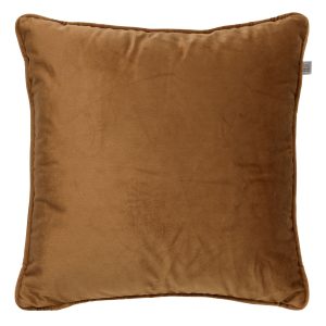 FINN – Sierkussen 45×45 cm – velvet – effen kleur – Tobacco Brown – br FINN – Sierkussen 45×45 cm – velvet – effen kleur – Tobacco Brown – br
