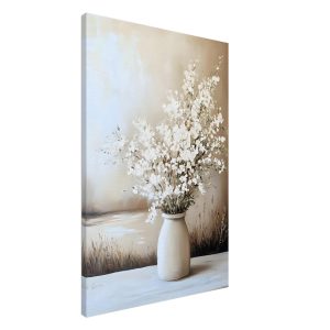 Artfulprints Canvas Timeless white bouquet canvas – 60×90 cm – beige Artfulprints Canvas Timeless white bouquet canvas – 60×90 cm – beige