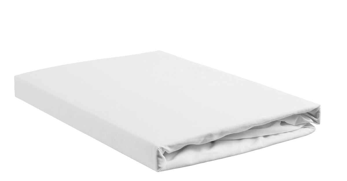 Ambiante hoeslaken Cotton Uni HL - 180x220 cm - wit