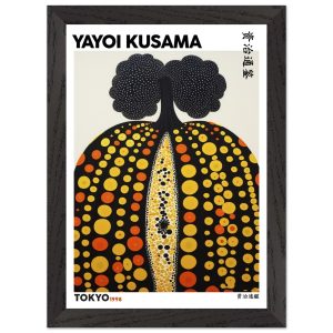 Artfulprints Poster met Lijst Yayoi Kusama – Tokyo pumpkin 1998 – A4 2 Artfulprints Poster met Lijst Yayoi Kusama – Tokyo pumpkin 1998 – A4 2