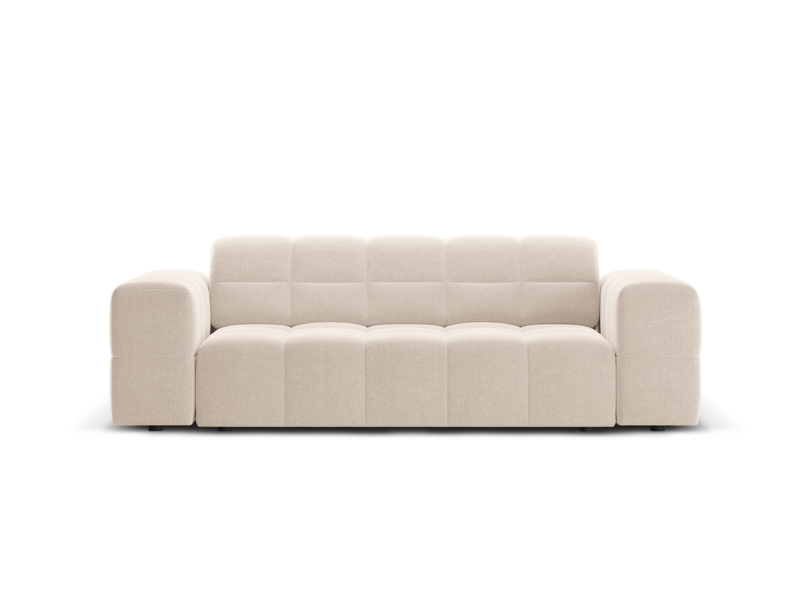 Cosmopolitan Design Bank Chicago 2-zits, chenille beige - 102x178x78cm