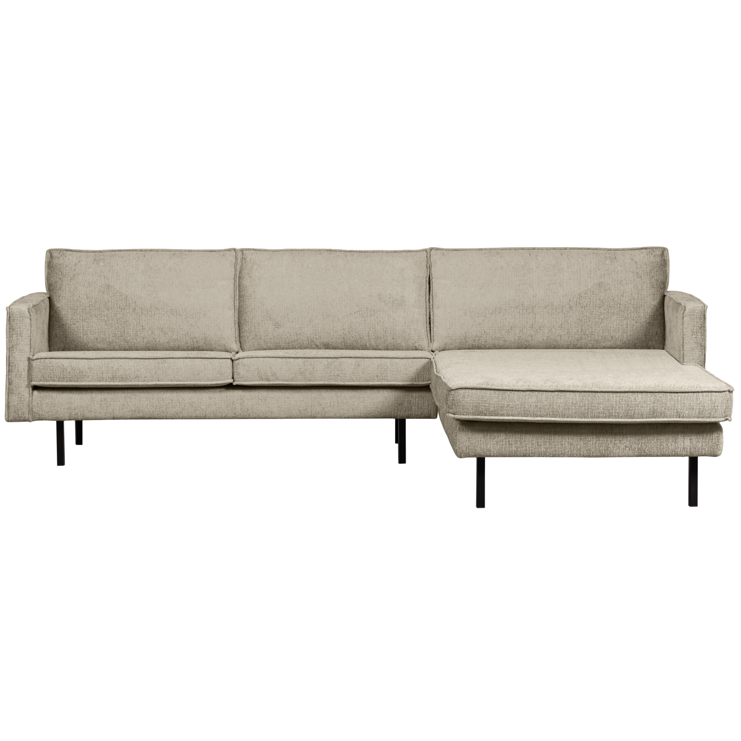 WOOOD chaise longue rechts Rodeo - Velvet - Wheatfield-85x300x155