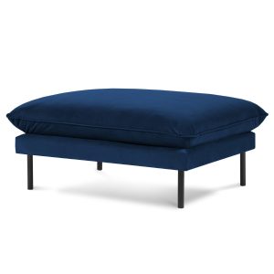 Cosmopolitan Design Poef Vienna flueel, koningsblauw – 73x93x43cm Cosmopolitan Design Poef Vienna flueel, koningsblauw – 73x93x43cm