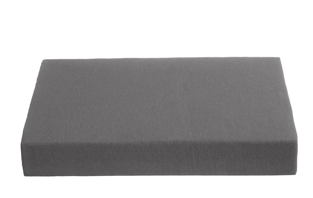 Ambiante hoeslaken AMBIANTE Jersey HL - 180x200 cm - antraciet