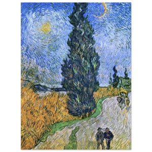 Artfulprints Poster Vincent van Gogh – Landweg in de Provence bij nach Artfulprints Poster Vincent van Gogh – Landweg in de Provence bij nach
