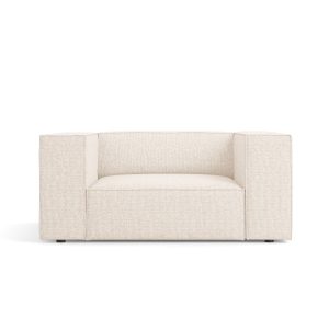 Cosmopolitan Design Fauteuil Arendal chenille, lichtbeige – 102x124x70 Cosmopolitan Design Fauteuil Arendal chenille, lichtbeige – 102x124x70