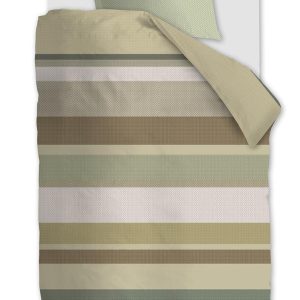 Beddinghouse dekbedovertrek Audrie – 140×200/220 cm – groen Beddinghouse dekbedovertrek Audrie – 140×200/220 cm – groen