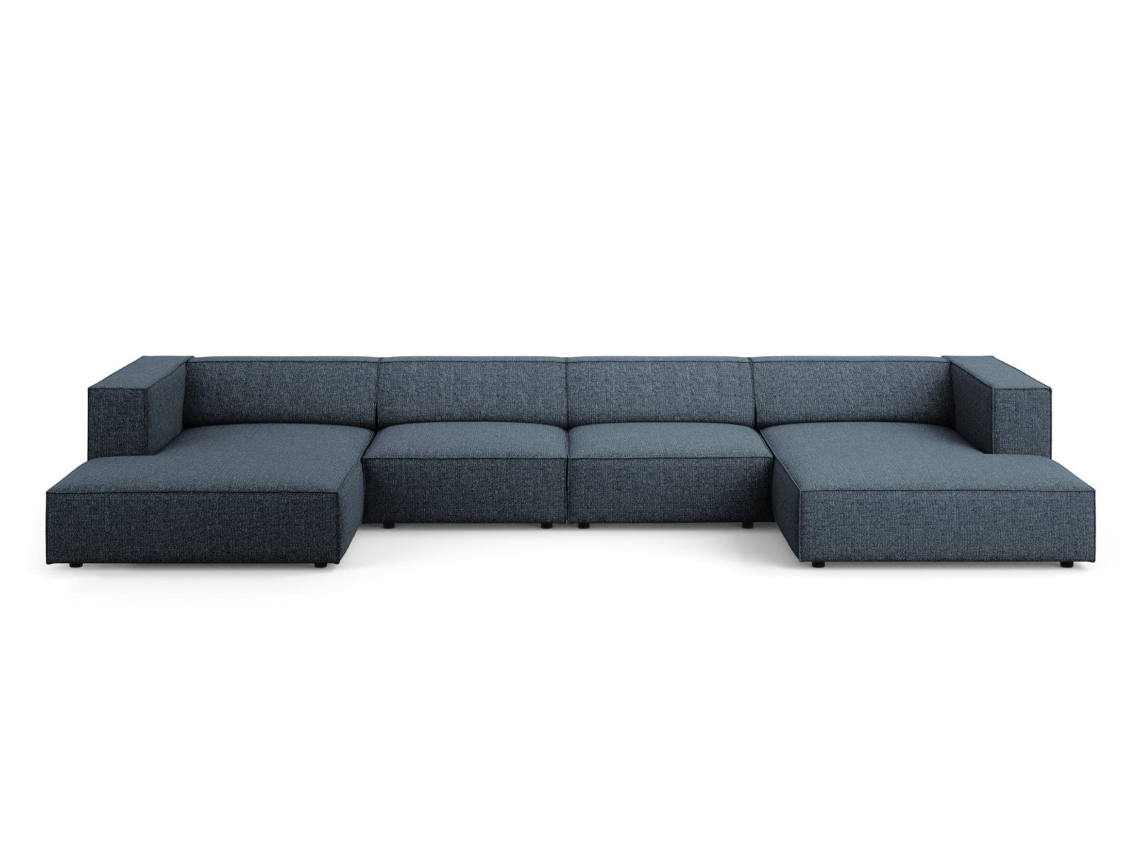Cosmopolitan Design Panoramische bank Arendal 6-zits, chenille, koning