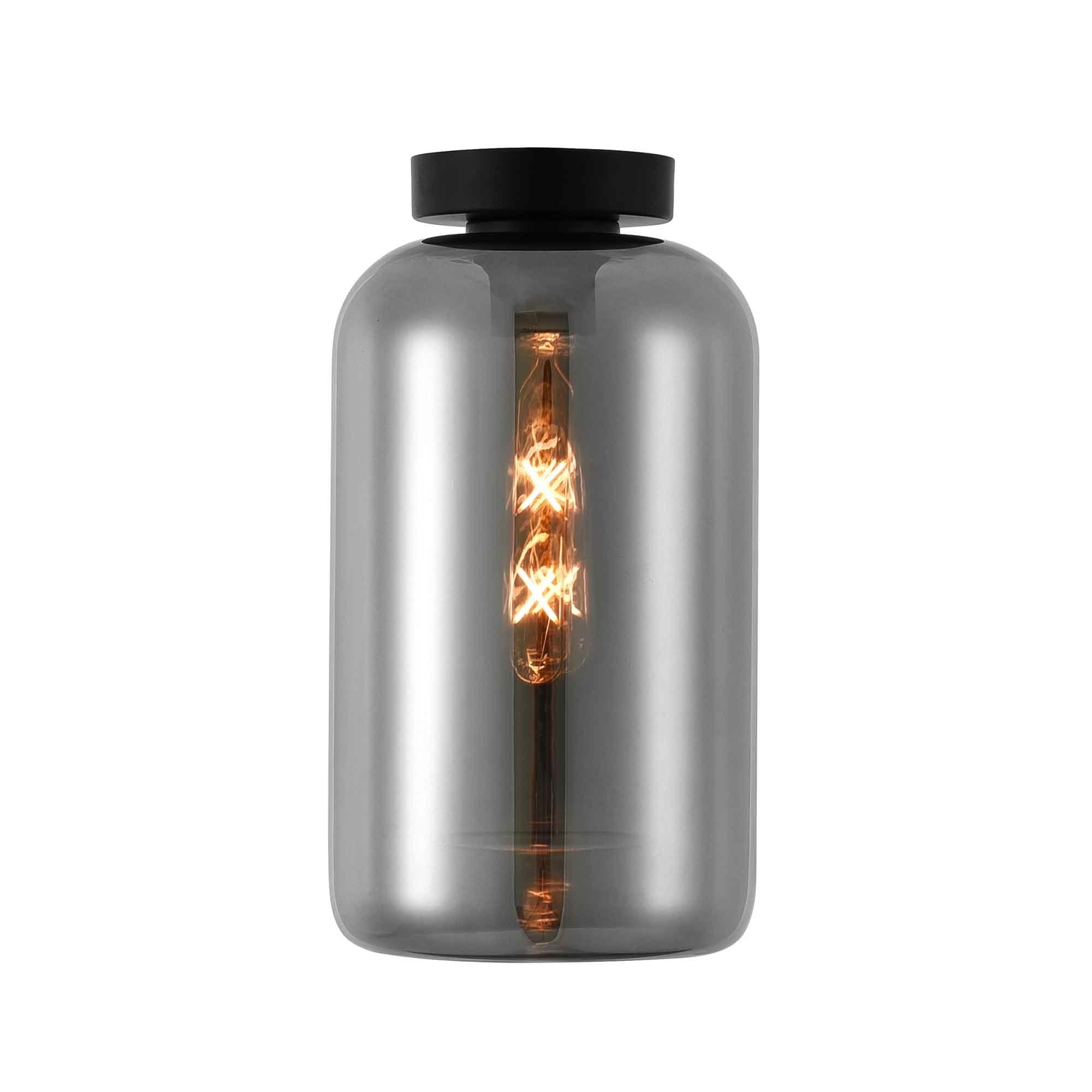 Artdelight plafondlamp Botany - 1 lichts - 18 x 33 cm - zwart