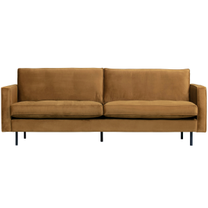 WOOOD classic 2,5-zits bank Rodeo – Velvet – Honinggeel WOOOD classic 2,5-zits bank Rodeo – Velvet – Honinggeel