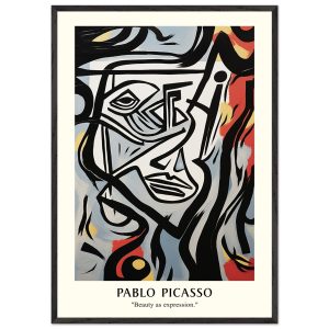 Artfulprints Poster met Lijst Pablo Picasso – Beauty as expression – 7 Artfulprints Poster met Lijst Pablo Picasso – Beauty as expression – 7