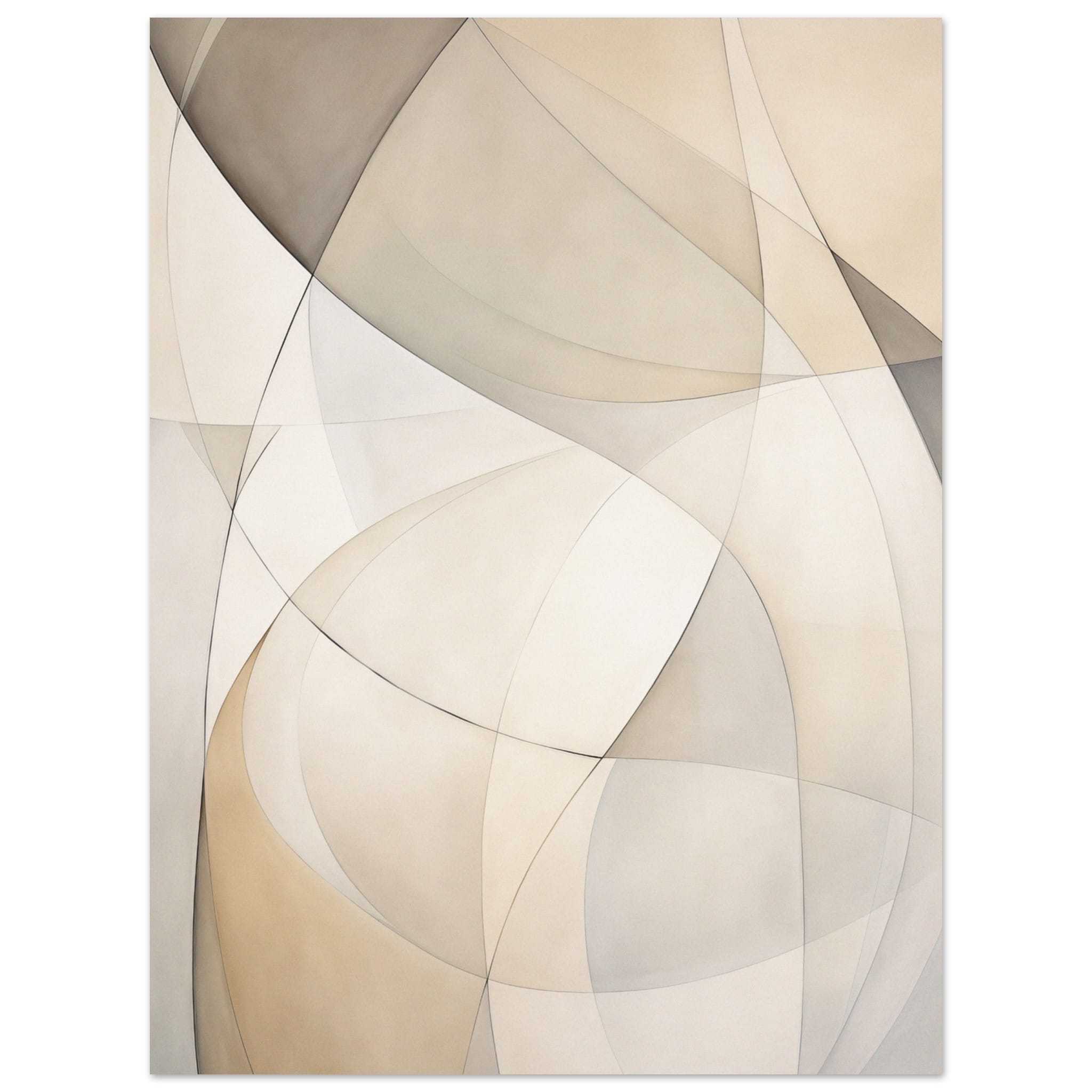 Artfulprints Abstract - Fine lines 6 poster 30x40 cm
