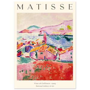 Artfulprints Poster Matisse – View of Collioure 1905 – A4 21×29.7 cm – Artfulprints Poster Matisse – View of Collioure 1905 – A4 21×29.7 cm –