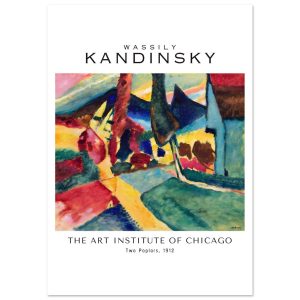 Artfulprints Wassily Kandinsky – Two poplars poster A4 21×29.7 cm