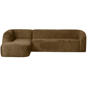 WOOOD hoekbank links Sloping – Velvet – Brass – 77x274x225/87 WOOOD hoekbank links Sloping – Velvet – Brass – 77x274x225/87