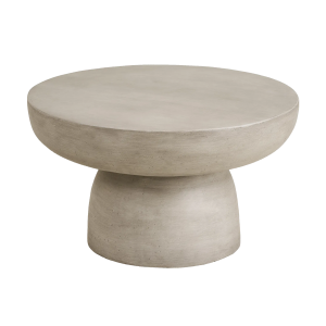 Artichok Tycho fiberclay salontafel grijs – Ø70 x 40 cm