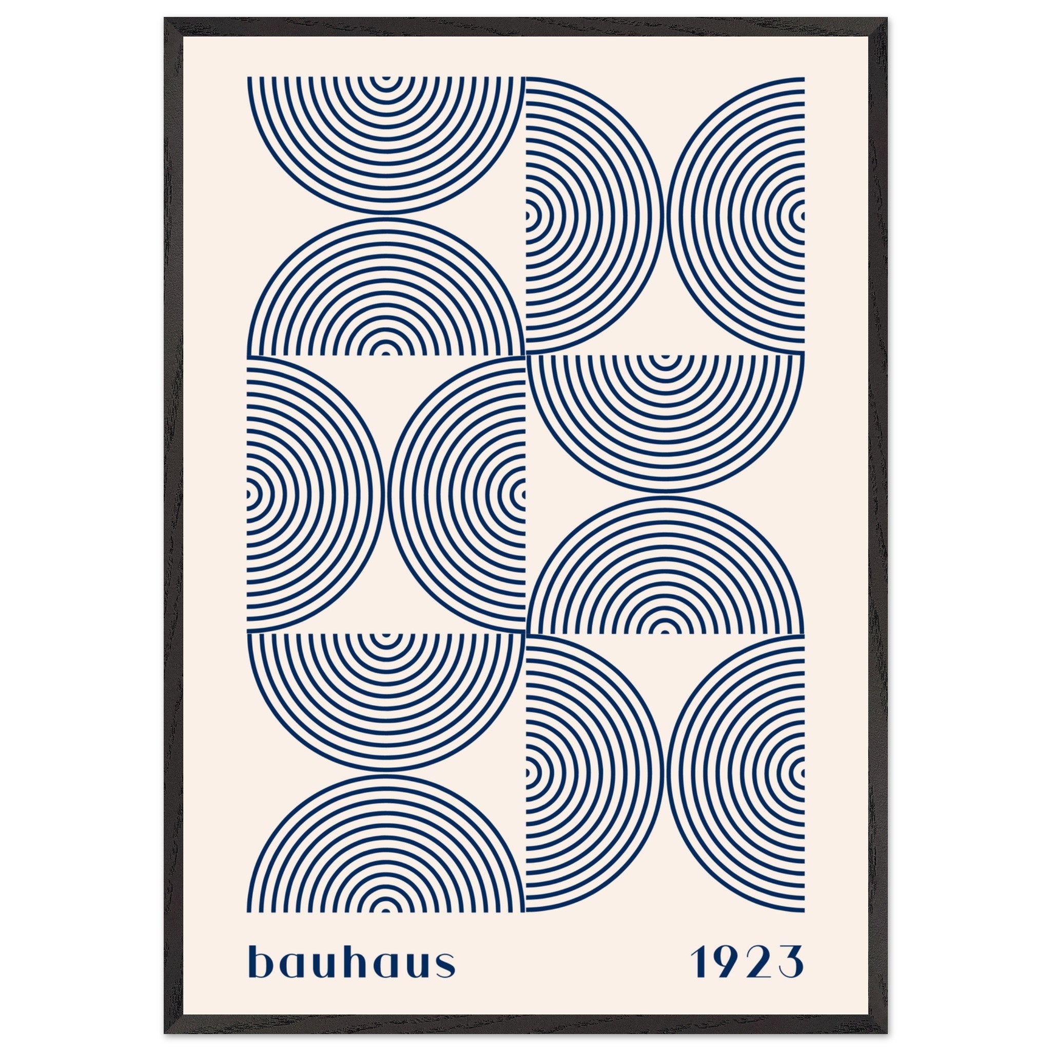 Artfulprints Poster met Lijst Bauhaus - Twisted arches 1923 - 70x100 c