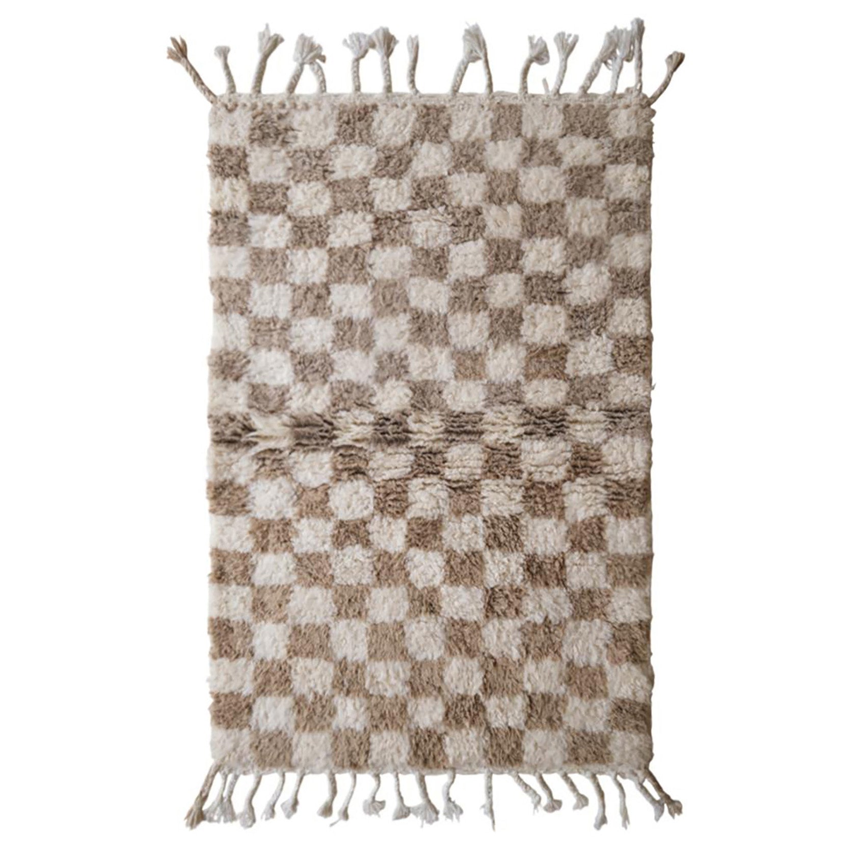 AFK Living vloerkleed Berber - handgemaakt - Wol - 110 x 146 cm