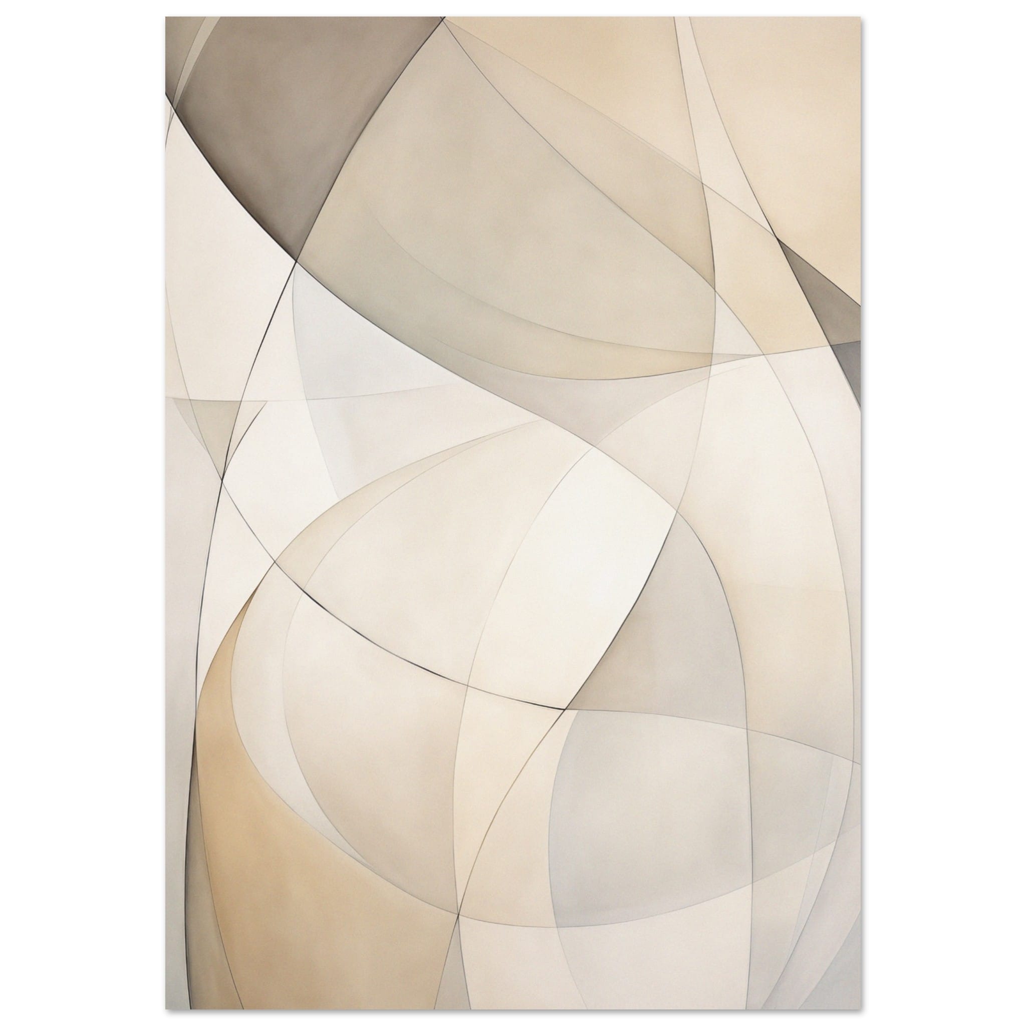Artfulprints Abstract - Fine lines 6 poster 70x100 cm