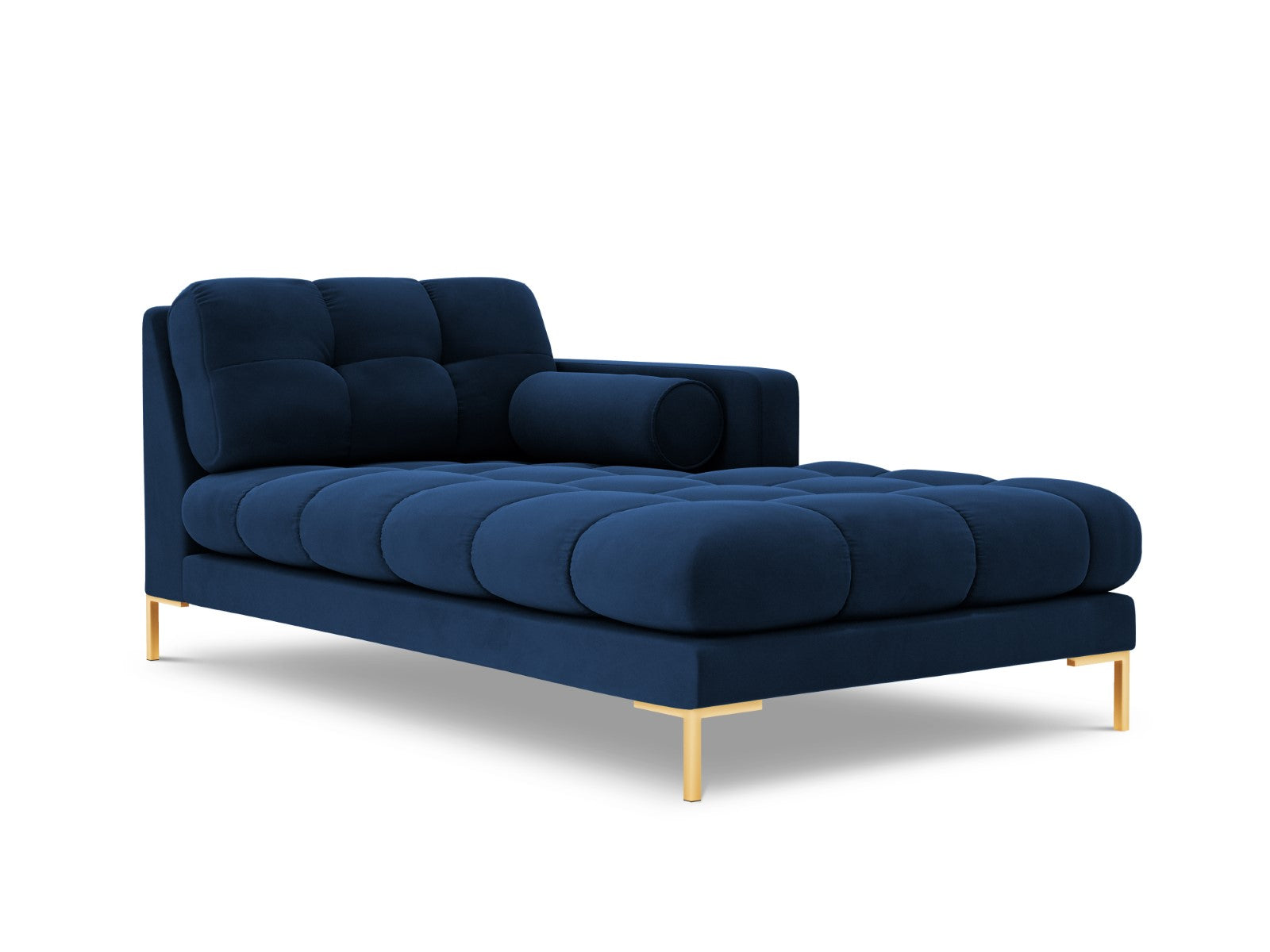 Cosmopolitan Design rechter chaise longue Bali flueel, koningsblauw -