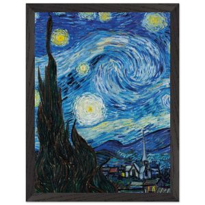 Artfulprints Poster met Lijst Vincent van Gogh – Starry night – 30×40 Artfulprints Poster met Lijst Vincent van Gogh – Starry night – 30×40