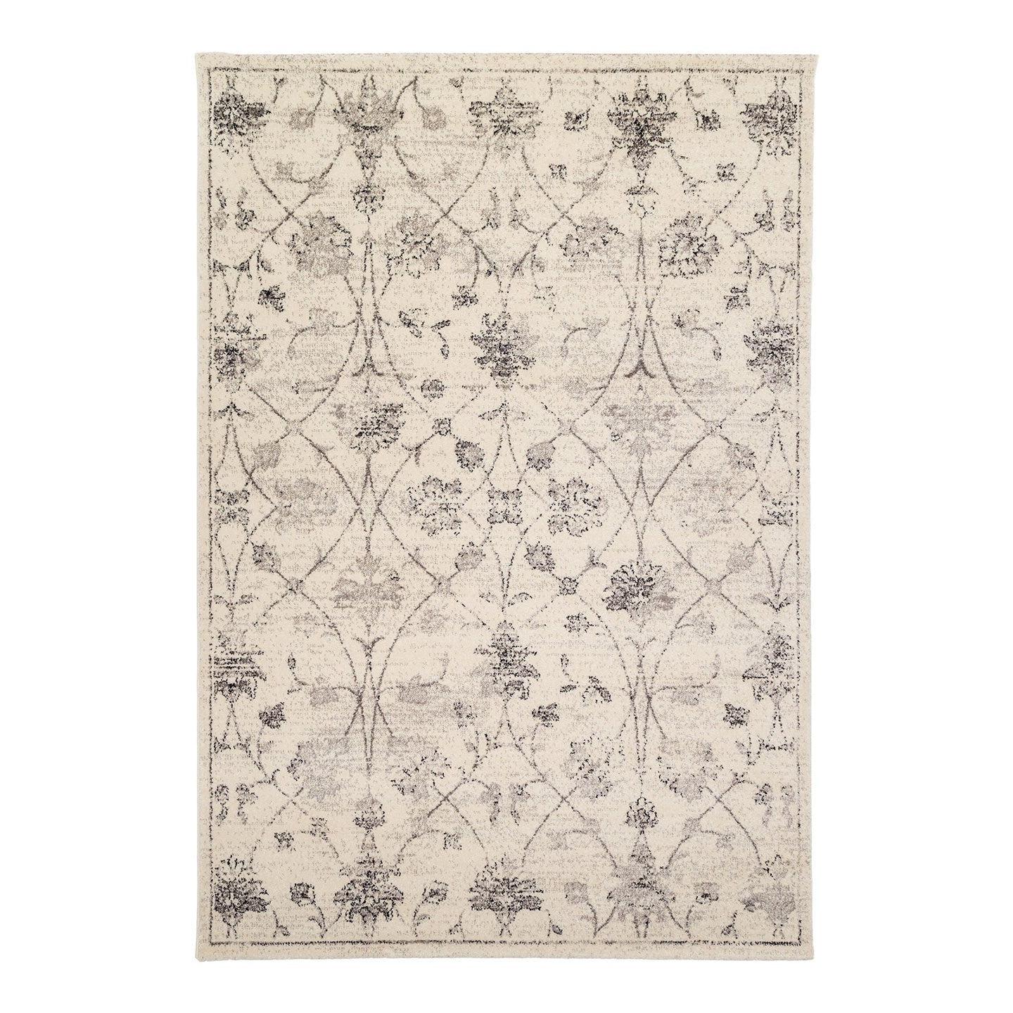 AFK Living vloerkleed Florale - design - grijs - 160 x 230 cm