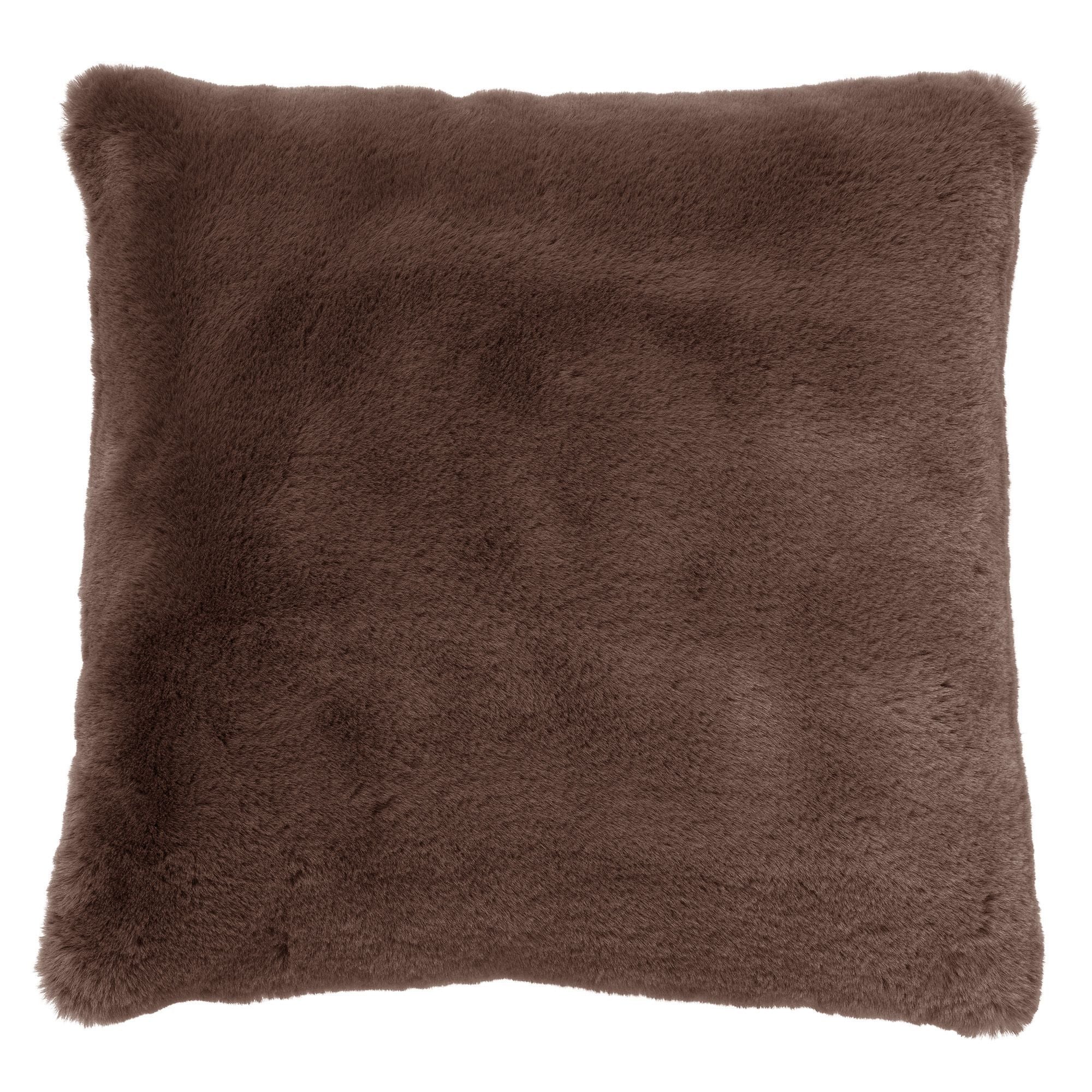 ZAYA - kussenhoes 60x60 cm - bontlook - extra groot - Chocolate Martin