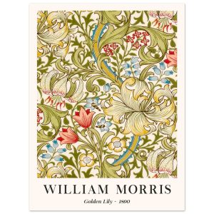Artfulprints Poster William Morris – Golden lilly 1890 – 30×40 cm – Gr Artfulprints Poster William Morris – Golden lilly 1890 – 30×40 cm – Gr