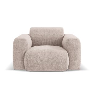 Cosmopolitan Design Fauteuil Nolio 2-zits, chenille, beige – 95x105x72 Cosmopolitan Design Fauteuil Nolio 2-zits, chenille, beige – 95x105x72