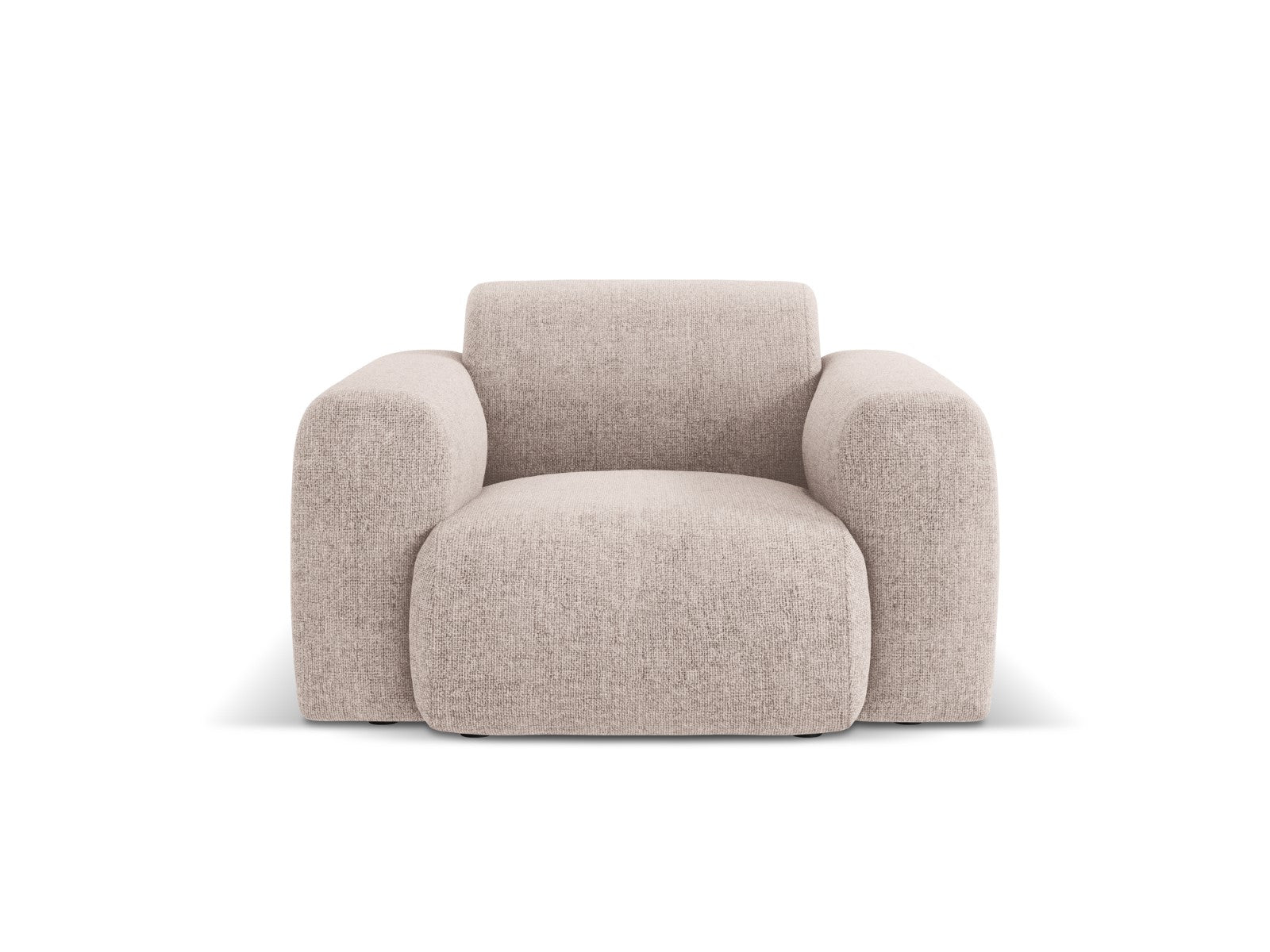 Cosmopolitan Design Fauteuil Nolio 2-zits, chenille, beige - 95x105x72