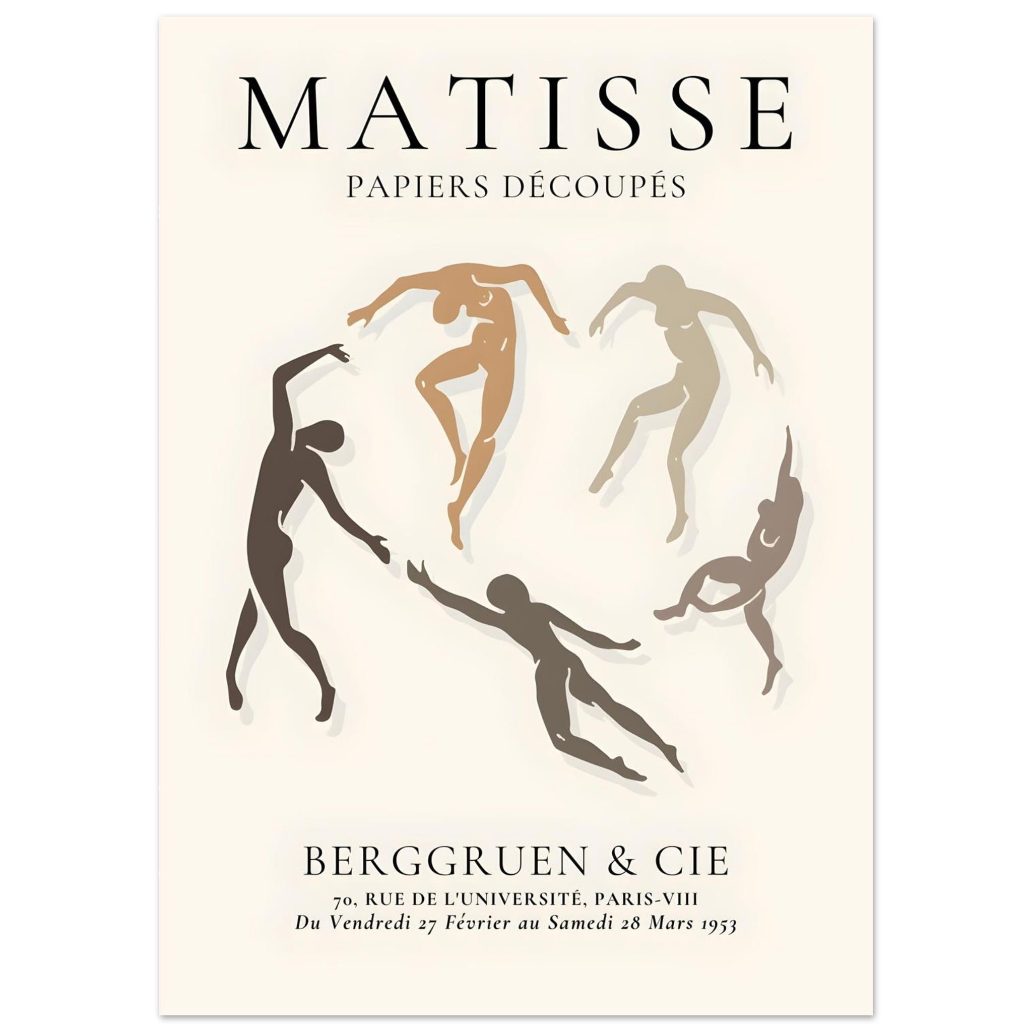 Artfulprints Poster Matisse – The human ring II - 50x70 cm - Meerkleur