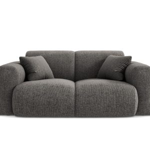 Cosmopolitan Design Bank Nolio 2-zits, chenille, grijs – 95x170x72cm Cosmopolitan Design Bank Nolio 2-zits, chenille, grijs – 95x170x72cm
