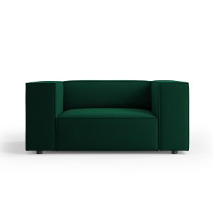 Cosmopolitan Design Fauteuil Arendal flueel, flessengroen – 102x124x70 Cosmopolitan Design Fauteuil Arendal flueel, flessengroen – 102x124x70