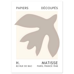Artfulprints Poster Matisse – Floating forms grey – 50×70 cm – Grijs Artfulprints Poster Matisse – Floating forms grey – 50×70 cm – Grijs