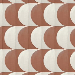 Catchii Behang Mosaique Monday Beige/Cognac Catchii Behang Mosaique Monday Beige/Cognac