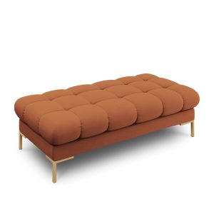 Cosmopolitan Design Bank Bali 2-zits, structurele stof, baksteen – 62x Cosmopolitan Design Bank Bali 2-zits, structurele stof, baksteen – 62x