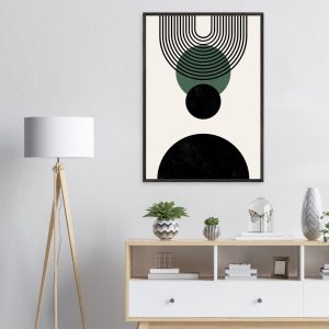 Artfulprints Poster Boho wall art – Boho arches – 70×100 cm – Zwart / Artfulprints Poster Boho wall art – Boho arches – 70×100 cm – Zwart /