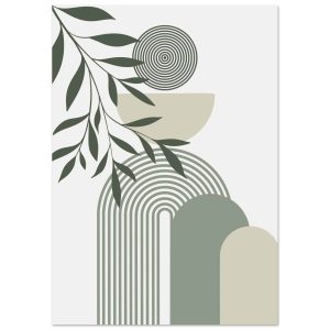 Artfulprints Poster Boho – Olive balance – A4 21×29.7 cm – Groen Artfulprints Poster Boho – Olive balance – A4 21×29.7 cm – Groen