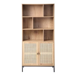 Calicosy – JAYA Boekenkast Woonkamer – Licht hout – 35x80x175 cm Calicosy – JAYA Boekenkast Woonkamer – Licht hout – 35x80x175 cm